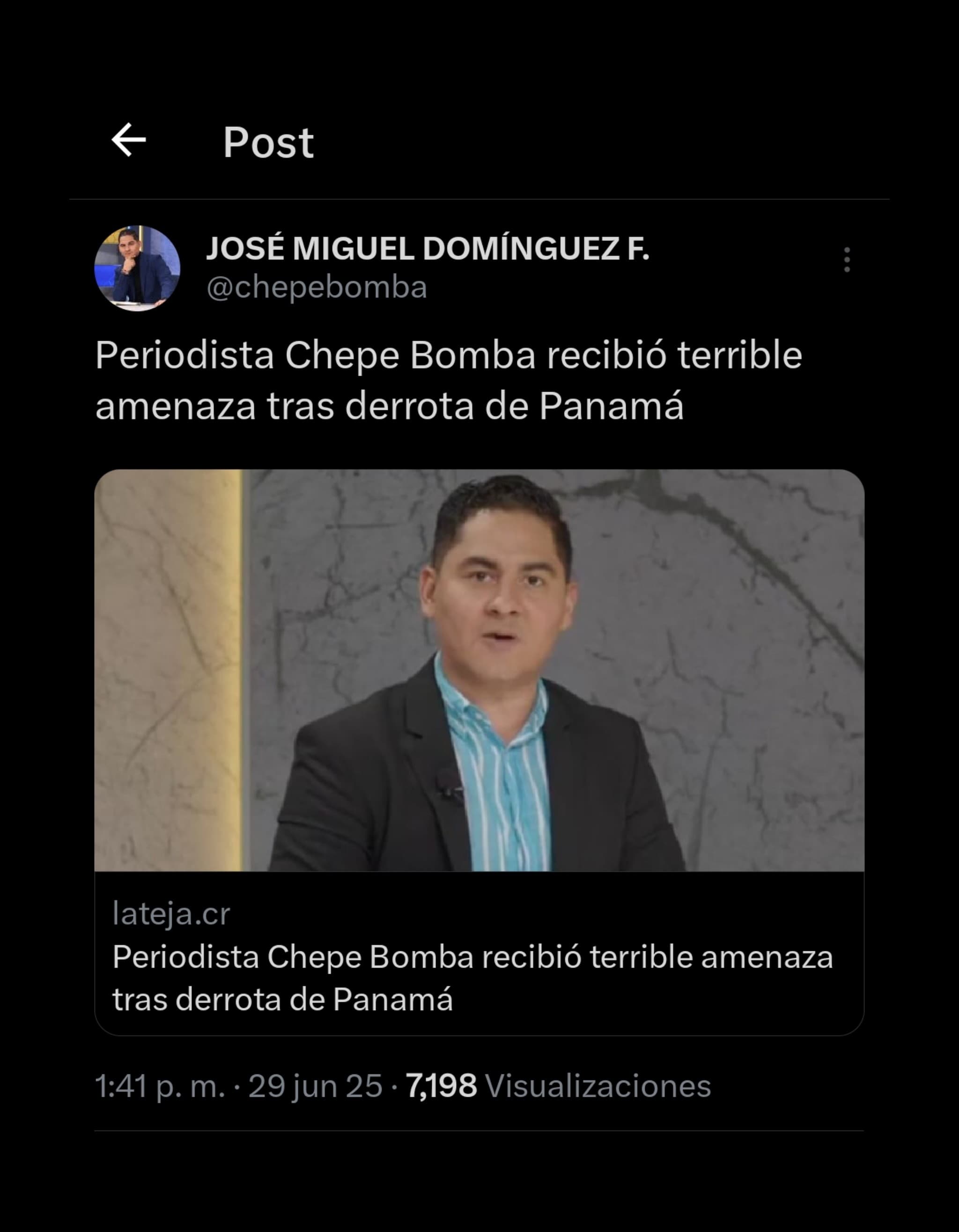 amenazan a chepe bomba