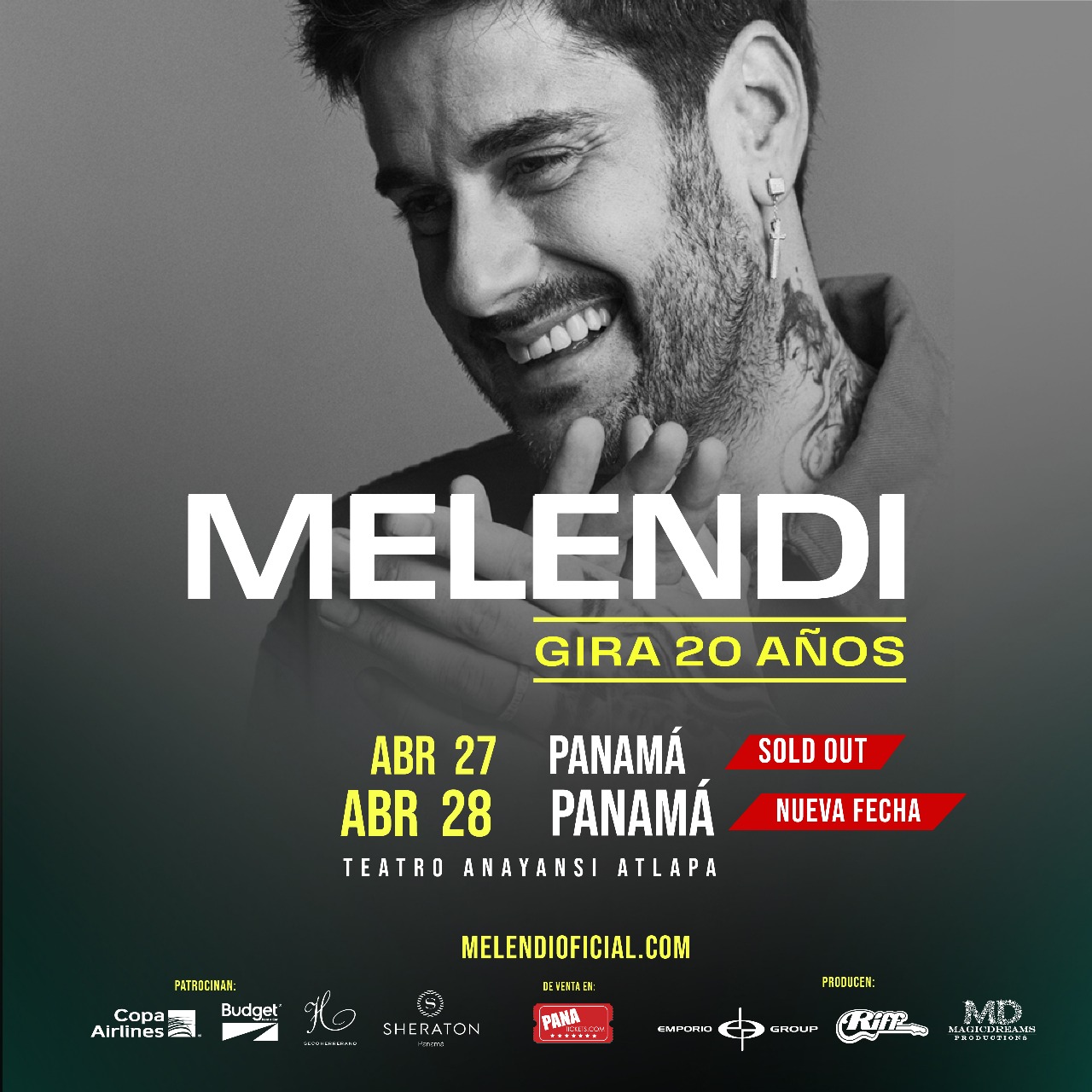 concierto de melendi en panama 2025